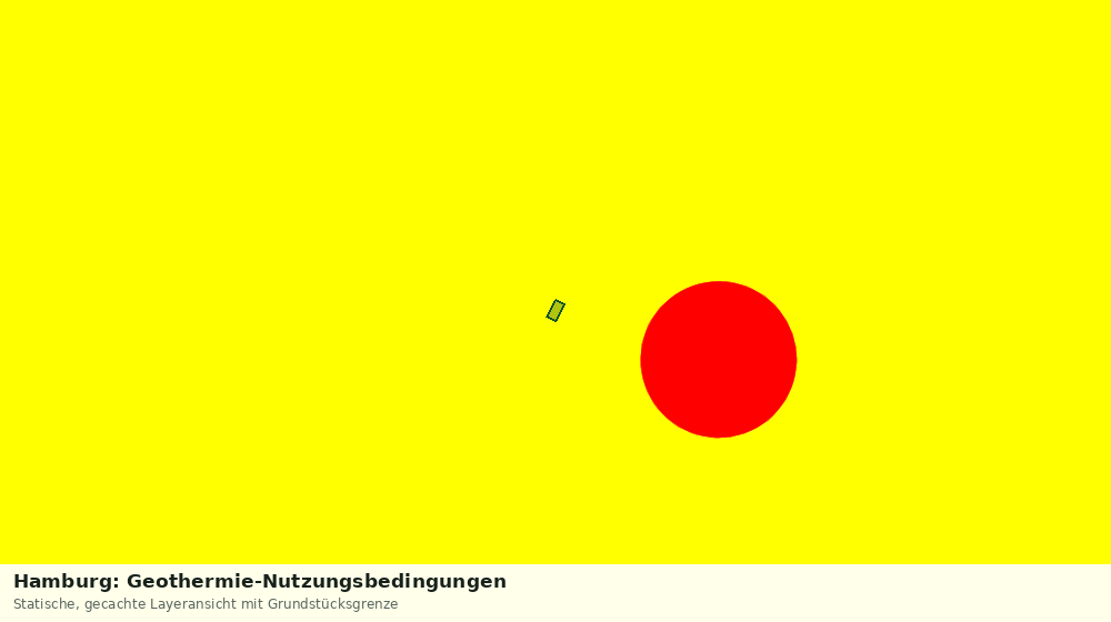 Statische Kartenansicht: Hamburg: Geothermie-Nutzungsbedingungen