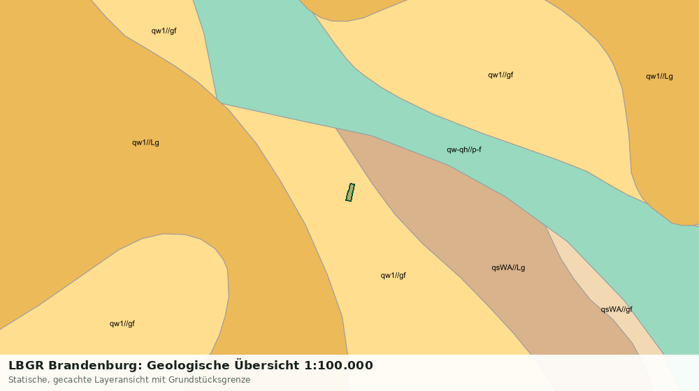 Statische Kartenansicht: LBGR Brandenburg: Geologische Übersicht 1:100.000