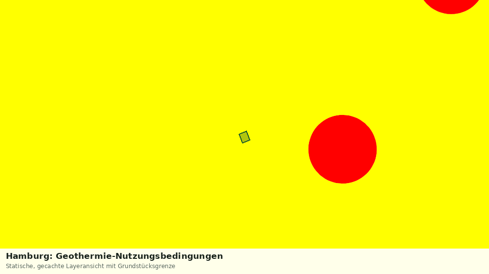 Statische Kartenansicht: Hamburg: Geothermie-Nutzungsbedingungen