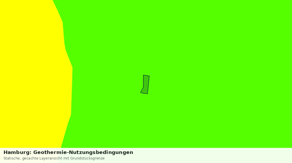 Statische Kartenansicht: Hamburg: Geothermie-Nutzungsbedingungen