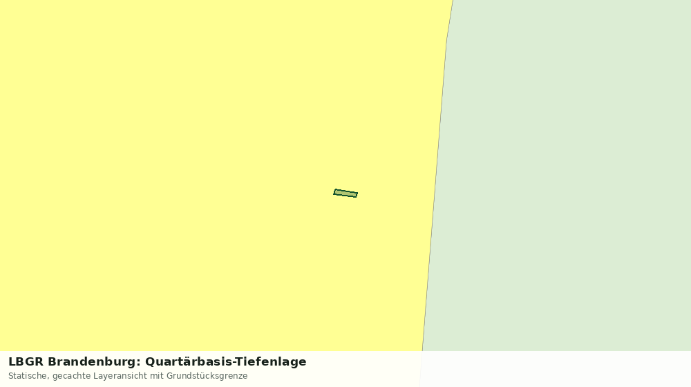 Statische Kartenansicht: LBGR Brandenburg: Quartärbasis-Tiefenlage