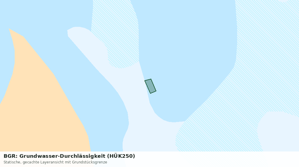 Statische Kartenansicht: BGR: Grundwasser-Durchlässigkeit (HÜK250)