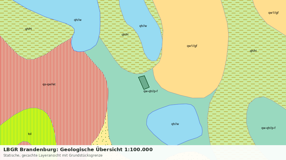 Statische Kartenansicht: LBGR Brandenburg: Geologische Übersicht 1:100.000