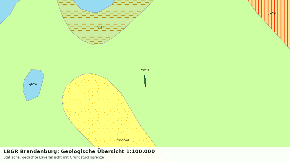 Statische Kartenansicht: LBGR Brandenburg: Geologische Übersicht 1:100.000