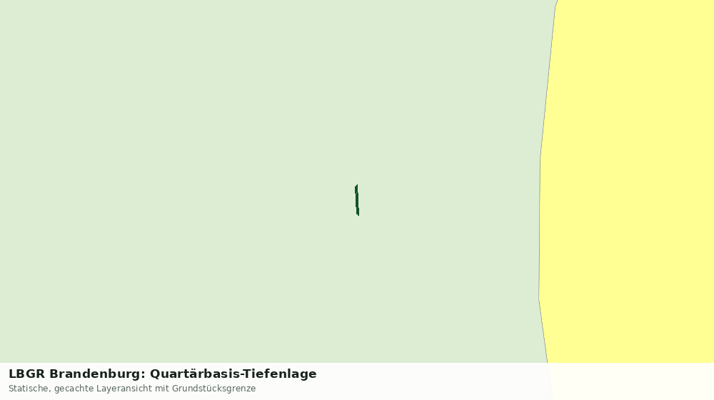 Statische Kartenansicht: LBGR Brandenburg: Quartärbasis-Tiefenlage