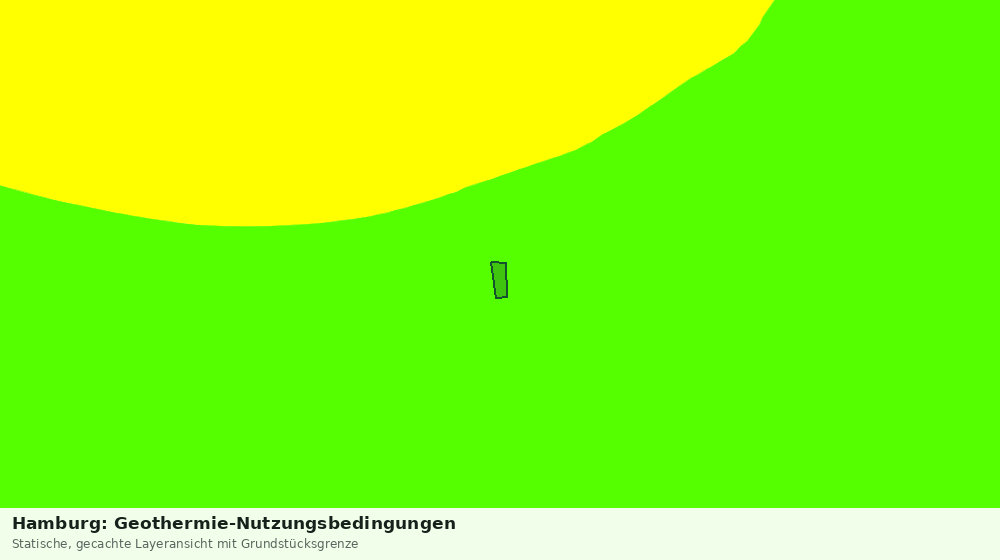 Statische Kartenansicht: Hamburg: Geothermie-Nutzungsbedingungen