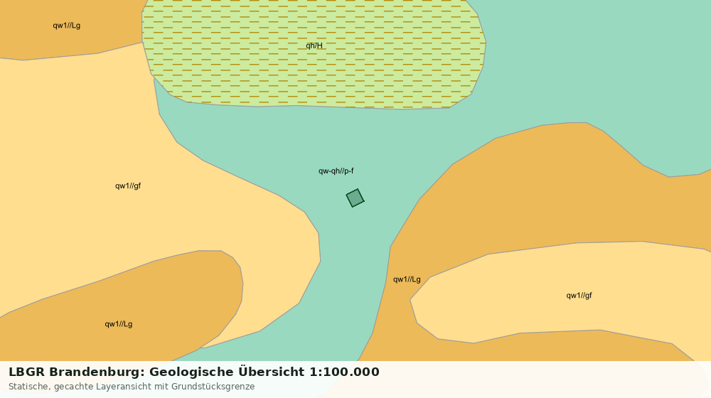 Statische Kartenansicht: LBGR Brandenburg: Geologische Übersicht 1:100.000