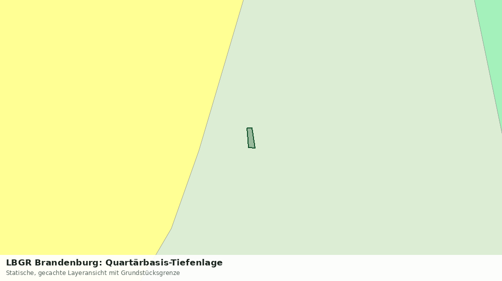 Statische Kartenansicht: LBGR Brandenburg: Quartärbasis-Tiefenlage