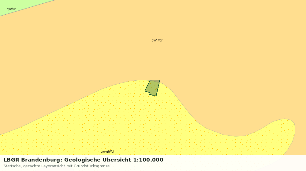 Statische Kartenansicht: LBGR Brandenburg: Geologische Übersicht 1:100.000
