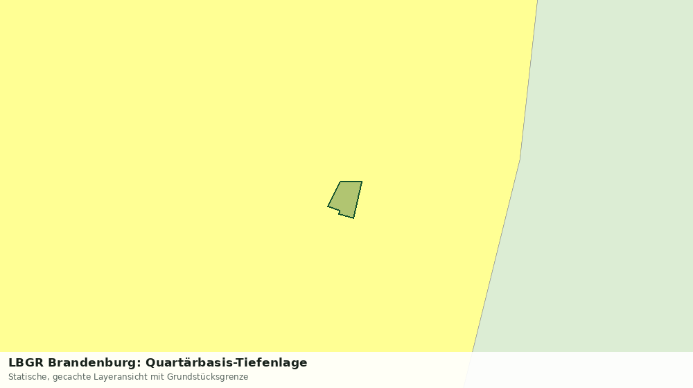 Statische Kartenansicht: LBGR Brandenburg: Quartärbasis-Tiefenlage