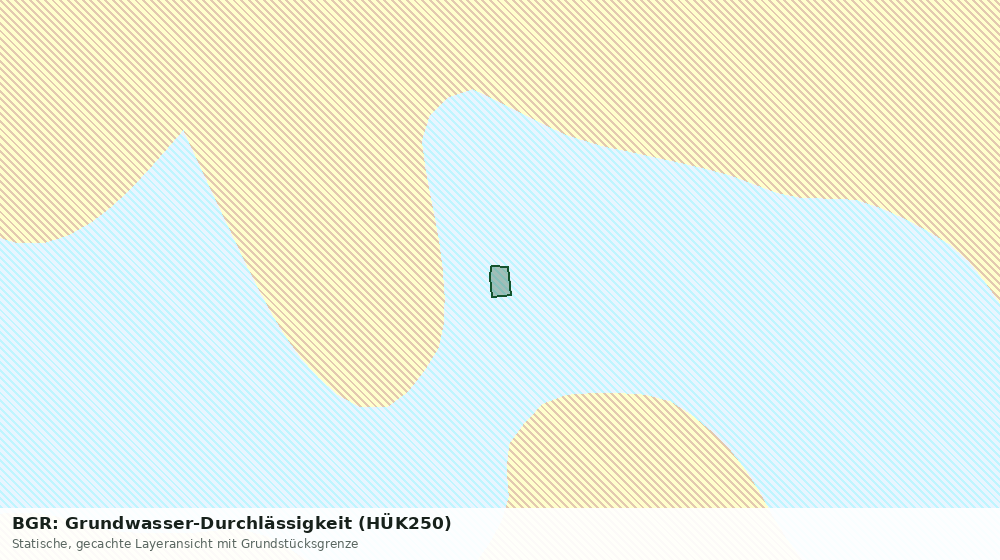 Statische Kartenansicht: BGR: Grundwasser-Durchlässigkeit (HÜK250)