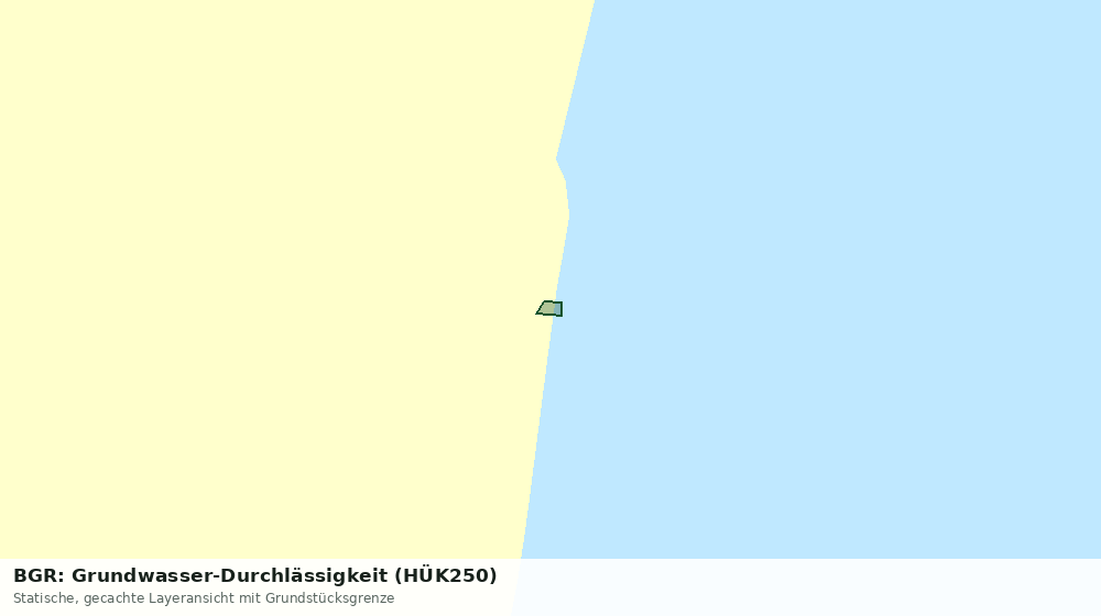 Statische Kartenansicht: BGR: Grundwasser-Durchlässigkeit (HÜK250)