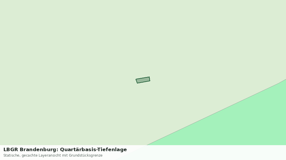 Statische Kartenansicht: LBGR Brandenburg: Quartärbasis-Tiefenlage