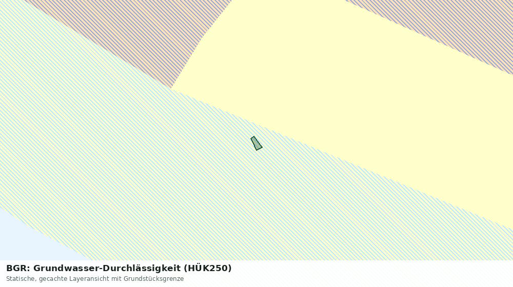 Statische Kartenansicht: BGR: Grundwasser-Durchlässigkeit (HÜK250)