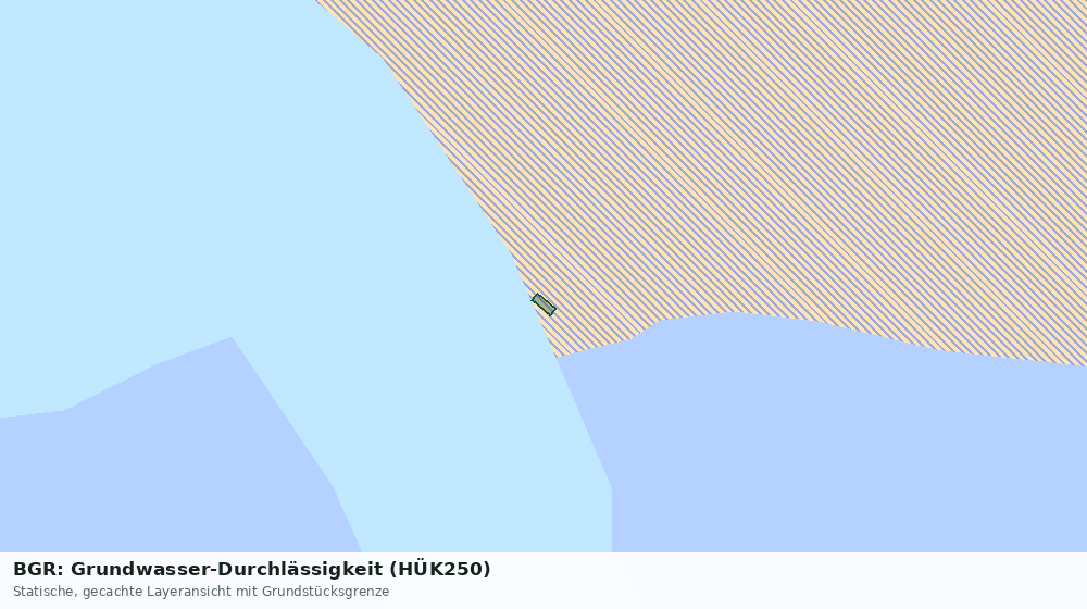 Statische Kartenansicht: BGR: Grundwasser-Durchlässigkeit (HÜK250)