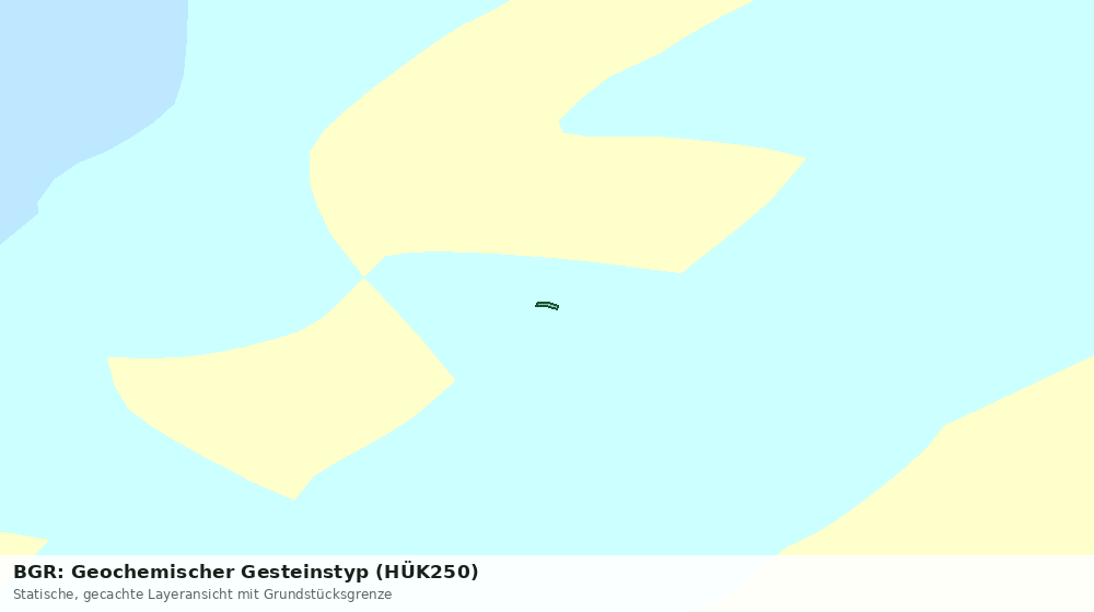 Statische Kartenansicht: BGR: Geochemischer Gesteinstyp (HÜK250)