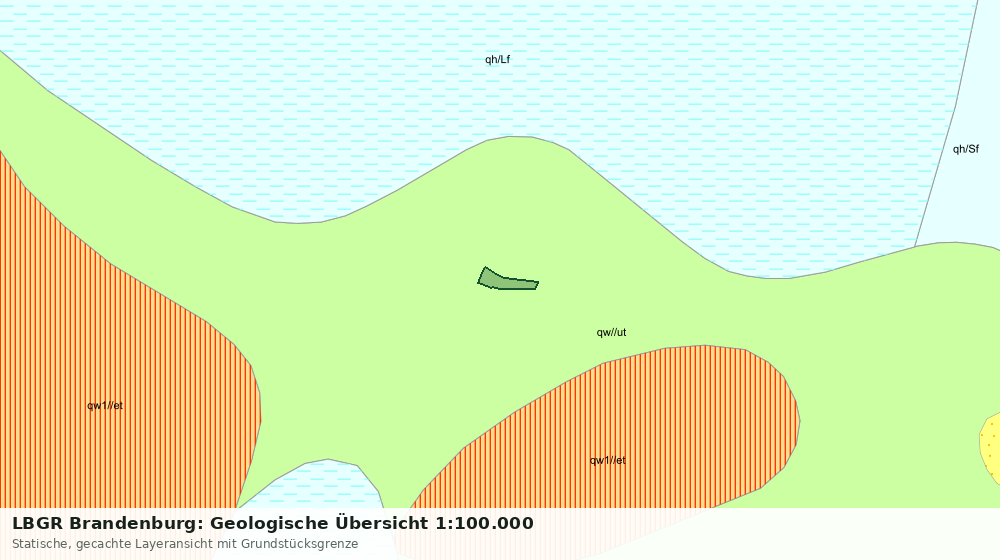 Statische Kartenansicht: LBGR Brandenburg: Geologische Übersicht 1:100.000