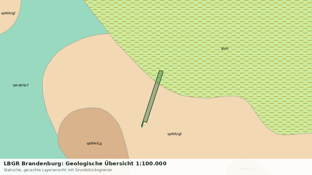 Statische Kartenansicht: LBGR Brandenburg: Geologische Übersicht 1:100.000