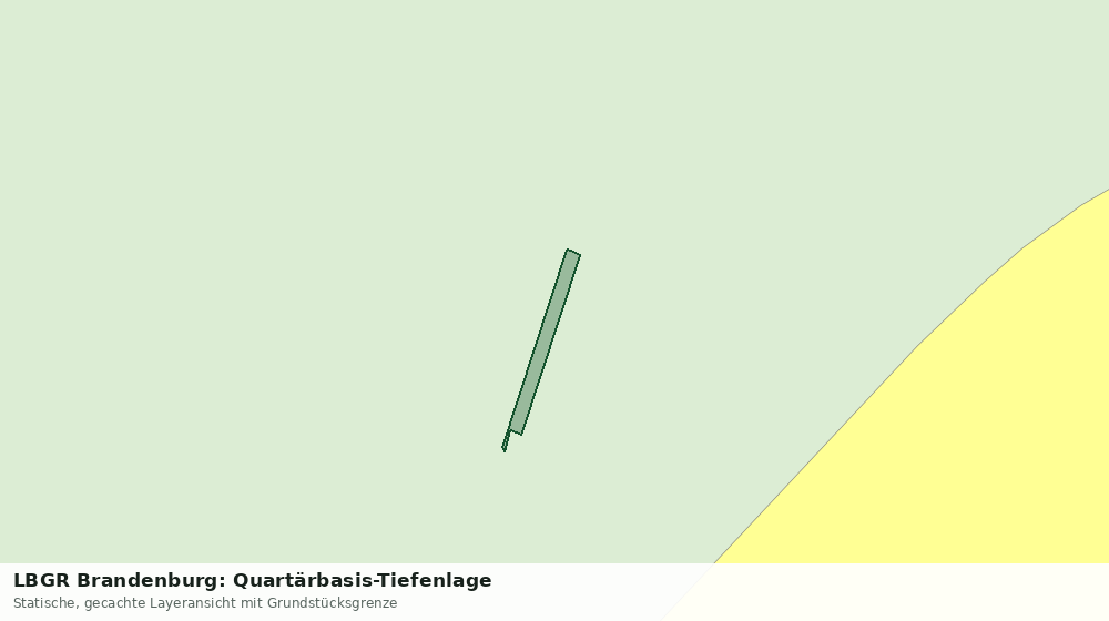 Statische Kartenansicht: LBGR Brandenburg: Quartärbasis-Tiefenlage