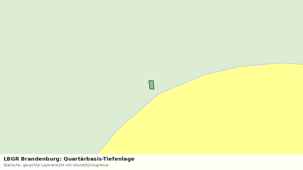 Statische Kartenansicht: LBGR Brandenburg: Quartärbasis-Tiefenlage