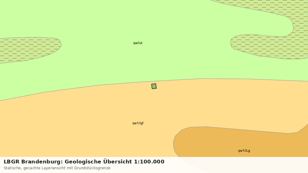 Statische Kartenansicht: LBGR Brandenburg: Geologische Übersicht 1:100.000