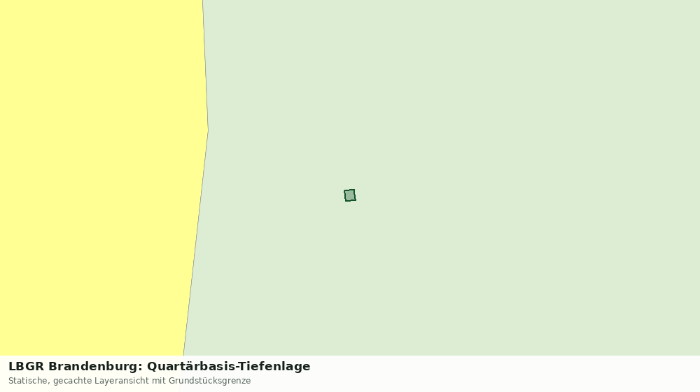 Statische Kartenansicht: LBGR Brandenburg: Quartärbasis-Tiefenlage