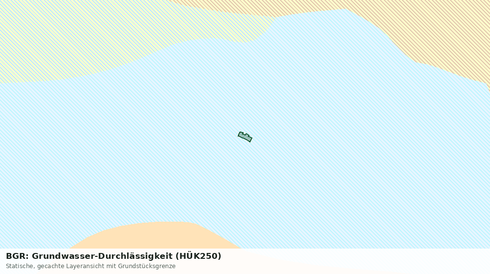 Statische Kartenansicht: BGR: Grundwasser-Durchlässigkeit (HÜK250)