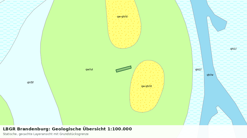 Statische Kartenansicht: LBGR Brandenburg: Geologische Übersicht 1:100.000