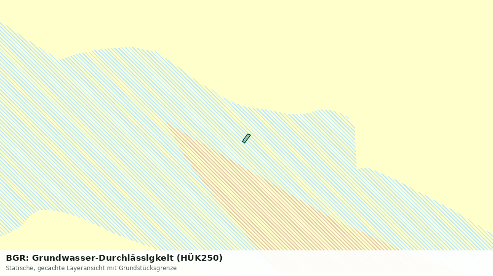 Statische Kartenansicht: BGR: Grundwasser-Durchlässigkeit (HÜK250)