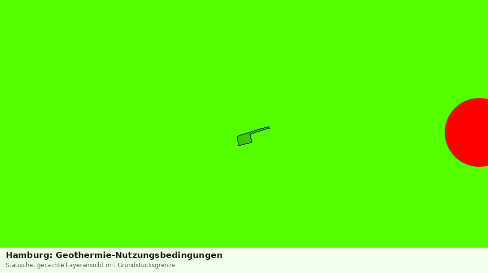 Statische Kartenansicht: Hamburg: Geothermie-Nutzungsbedingungen