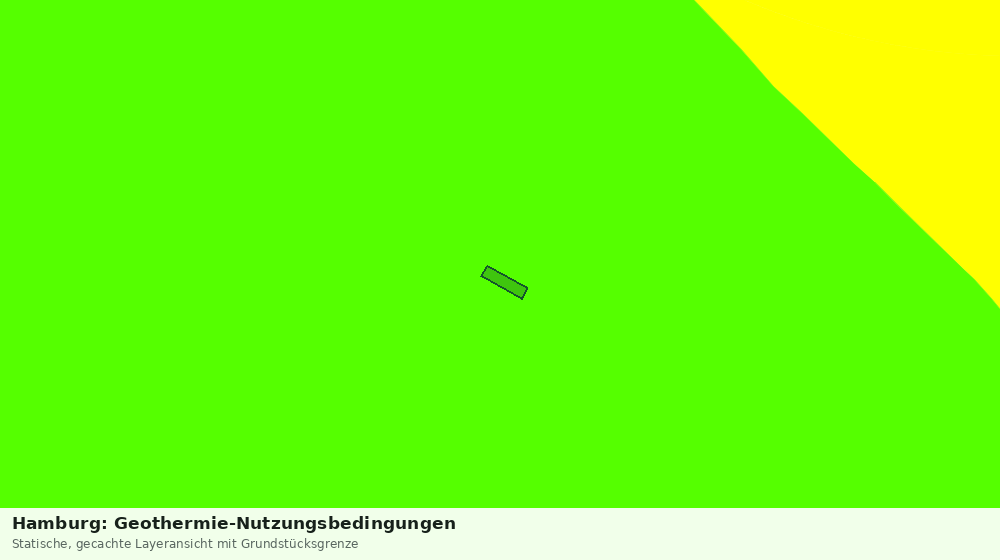 Statische Kartenansicht: Hamburg: Geothermie-Nutzungsbedingungen