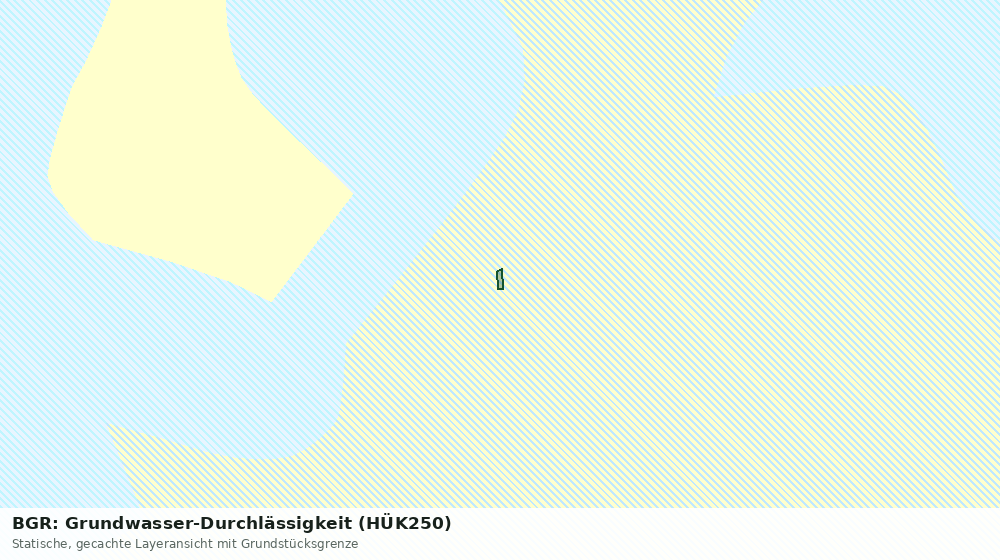 Statische Kartenansicht: BGR: Grundwasser-Durchlässigkeit (HÜK250)