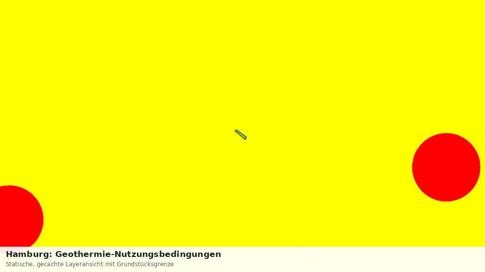 Statische Kartenansicht: Hamburg: Geothermie-Nutzungsbedingungen