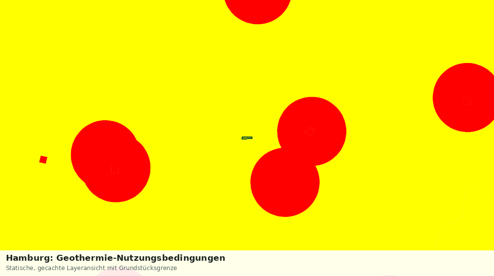 Statische Kartenansicht: Hamburg: Geothermie-Nutzungsbedingungen
