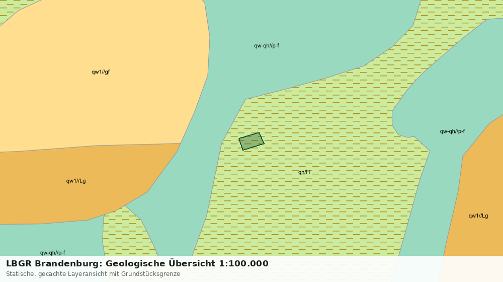 Statische Kartenansicht: LBGR Brandenburg: Geologische Übersicht 1:100.000