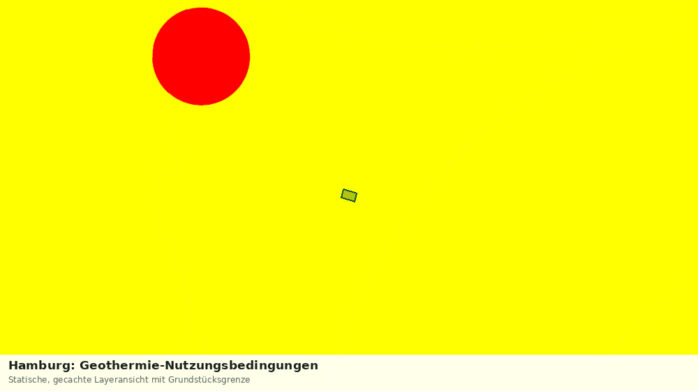 Statische Kartenansicht: Hamburg: Geothermie-Nutzungsbedingungen