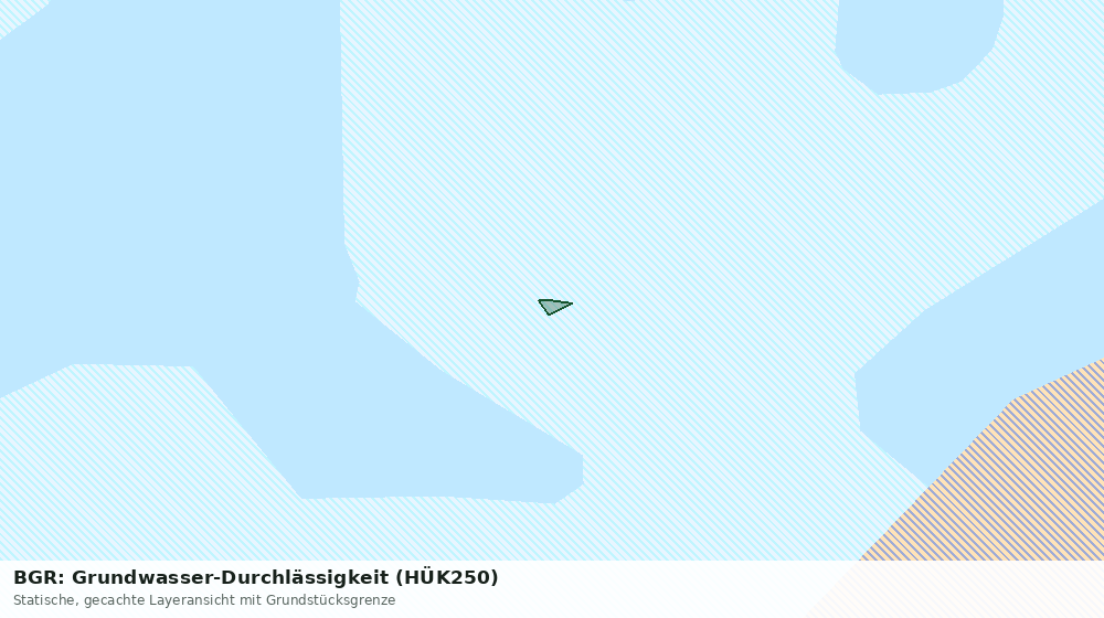 Statische Kartenansicht: BGR: Grundwasser-Durchlässigkeit (HÜK250)