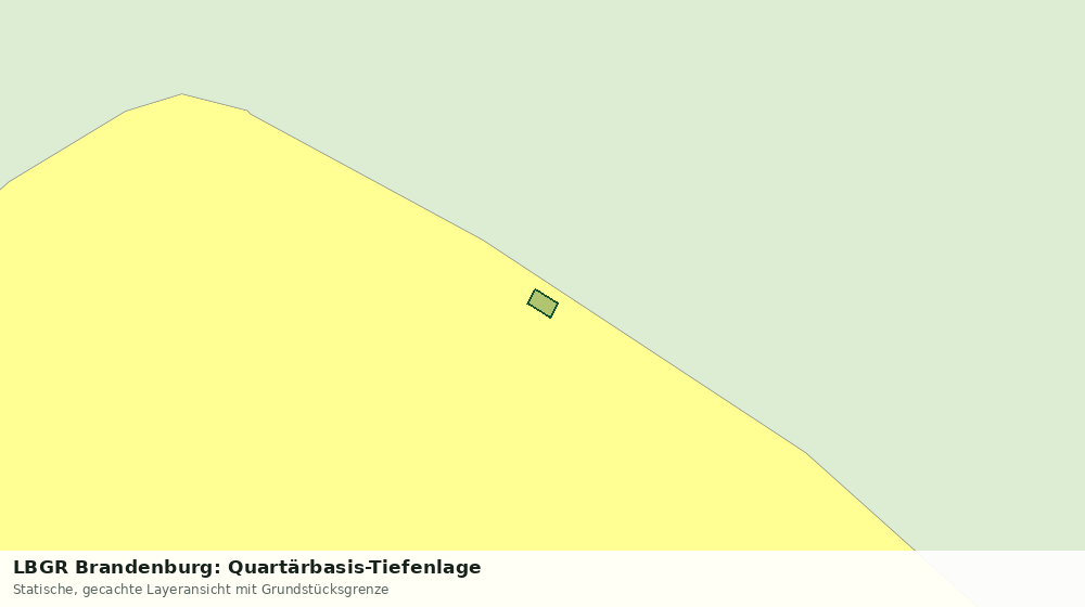 Statische Kartenansicht: LBGR Brandenburg: Quartärbasis-Tiefenlage