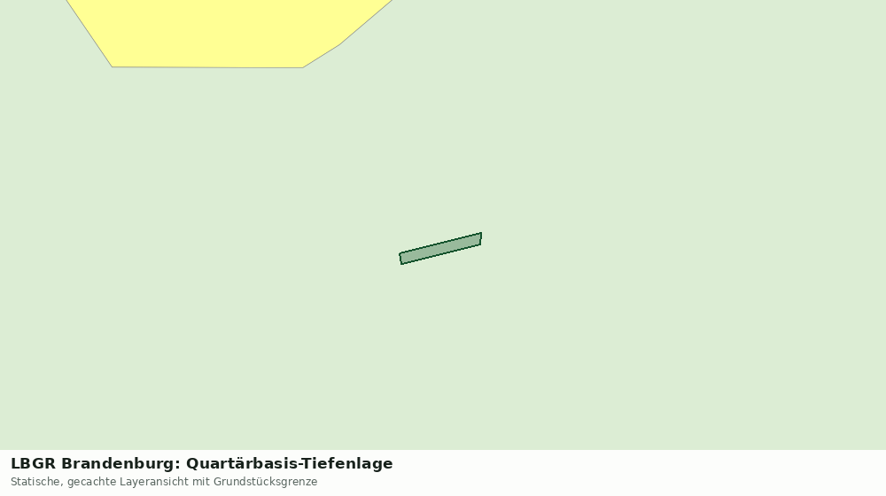 Statische Kartenansicht: LBGR Brandenburg: Quartärbasis-Tiefenlage