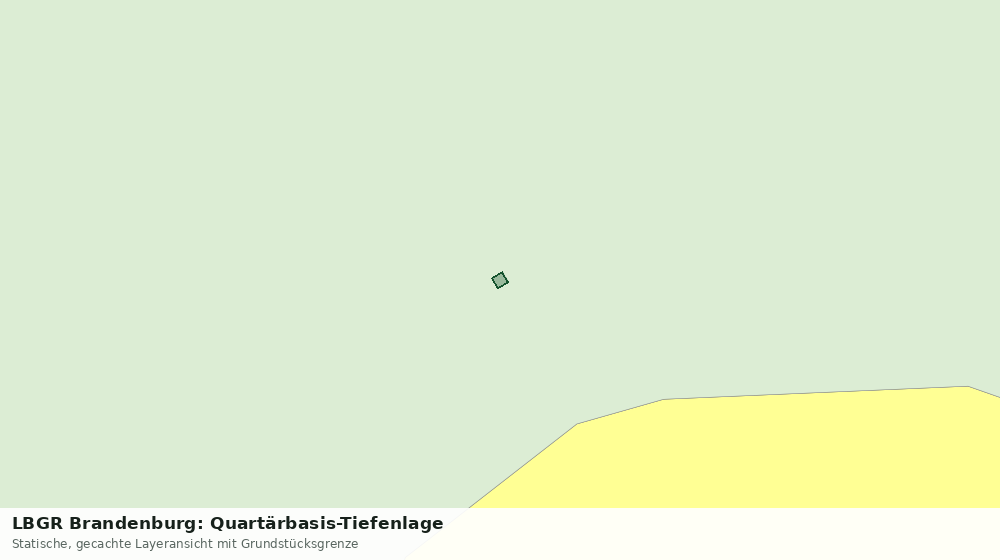 Statische Kartenansicht: LBGR Brandenburg: Quartärbasis-Tiefenlage