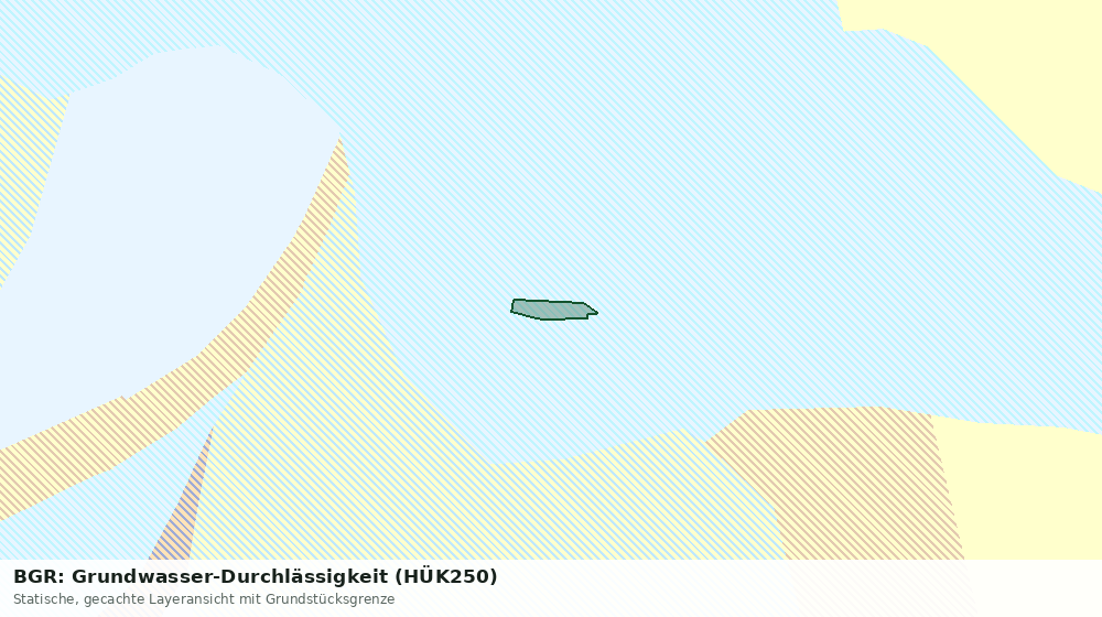 Statische Kartenansicht: BGR: Grundwasser-Durchlässigkeit (HÜK250)