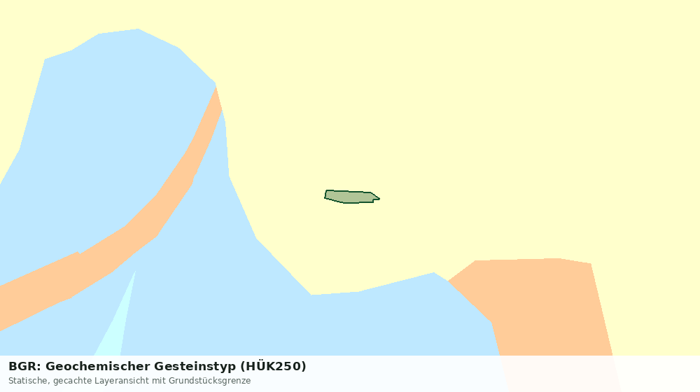 Statische Kartenansicht: BGR: Geochemischer Gesteinstyp (HÜK250)