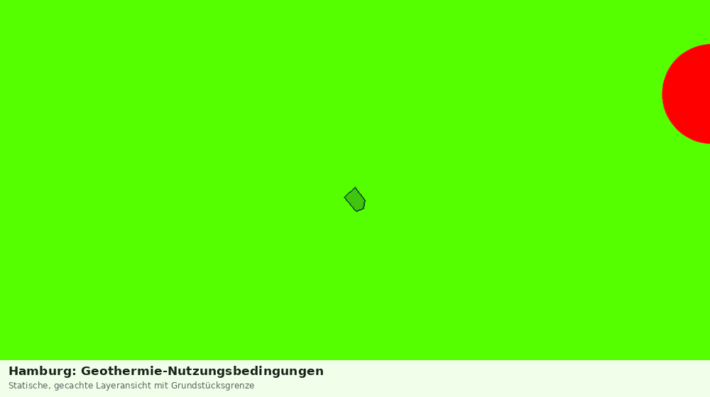 Statische Kartenansicht: Hamburg: Geothermie-Nutzungsbedingungen