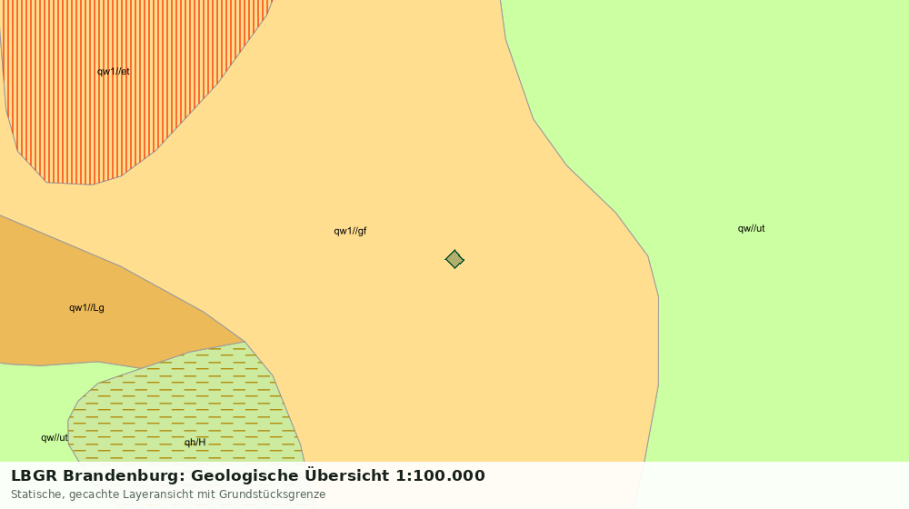 Statische Kartenansicht: LBGR Brandenburg: Geologische Übersicht 1:100.000