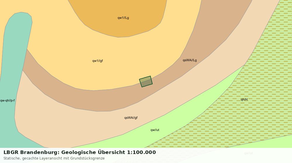 Statische Kartenansicht: LBGR Brandenburg: Geologische Übersicht 1:100.000