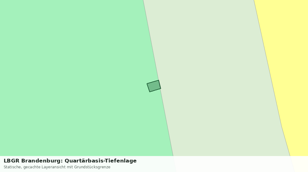Statische Kartenansicht: LBGR Brandenburg: Quartärbasis-Tiefenlage
