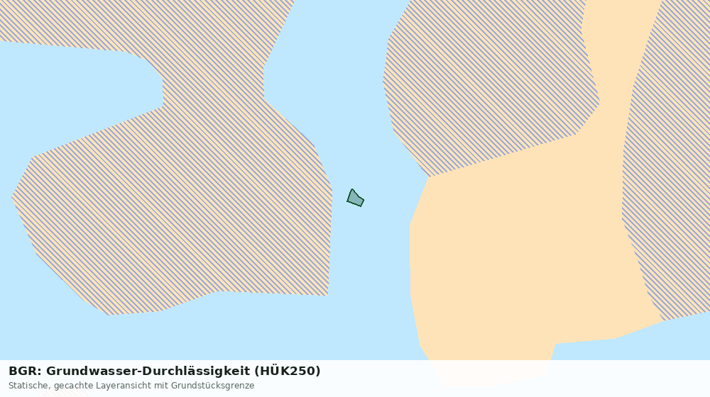 Statische Kartenansicht: BGR: Grundwasser-Durchlässigkeit (HÜK250)