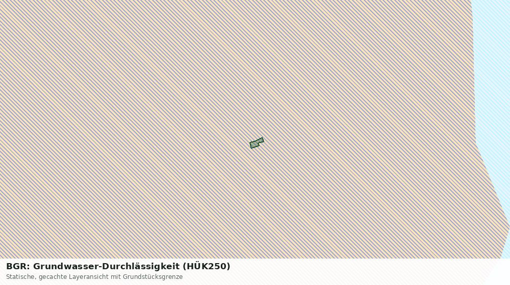 Statische Kartenansicht: BGR: Grundwasser-Durchlässigkeit (HÜK250)