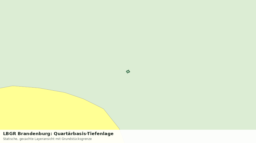 Statische Kartenansicht: LBGR Brandenburg: Quartärbasis-Tiefenlage