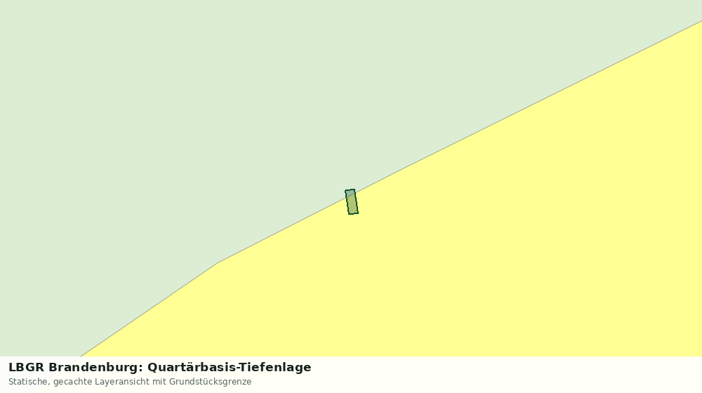 Statische Kartenansicht: LBGR Brandenburg: Quartärbasis-Tiefenlage
